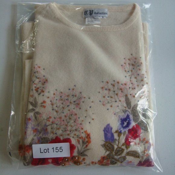 CP Collection Floral Embroidered Sweater - Picture 3 of 3